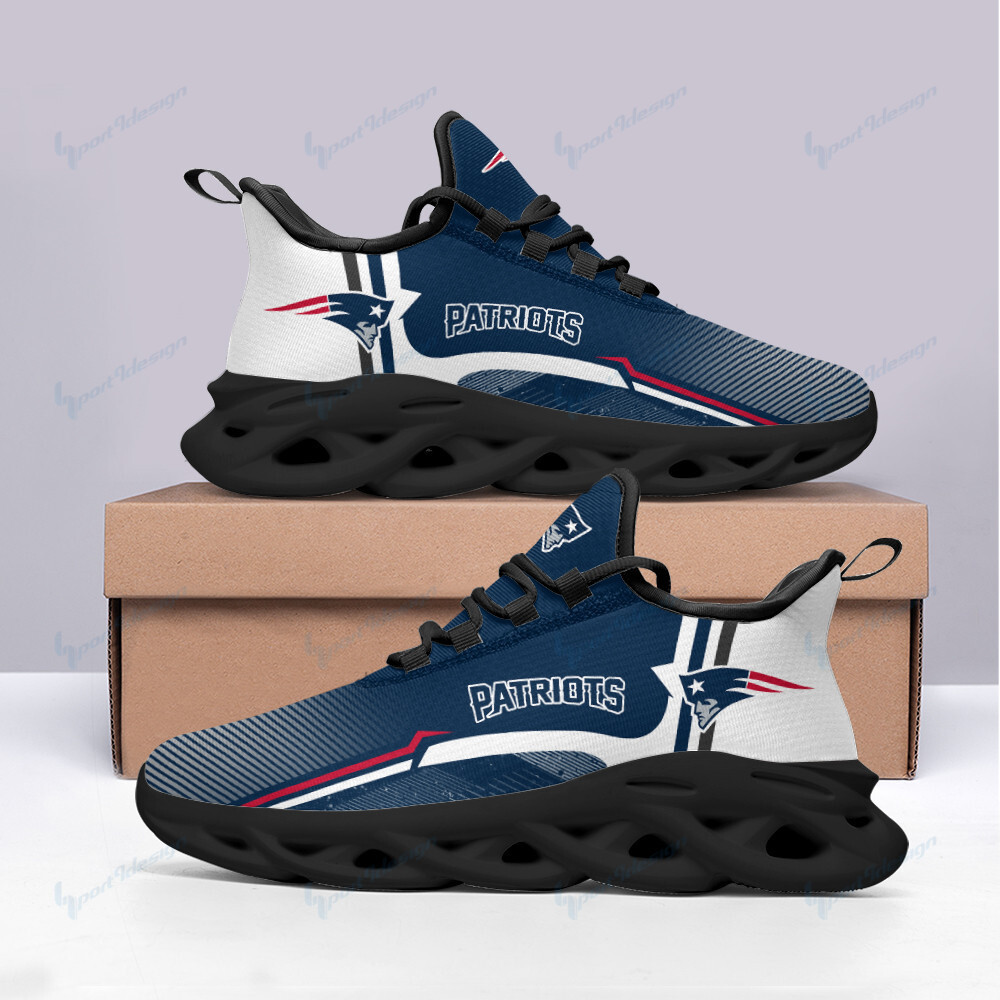 New England Patriots Max Soul Shoes Sneakers for Men And Women – NFL Football Fan Shoes, Team Sneakers