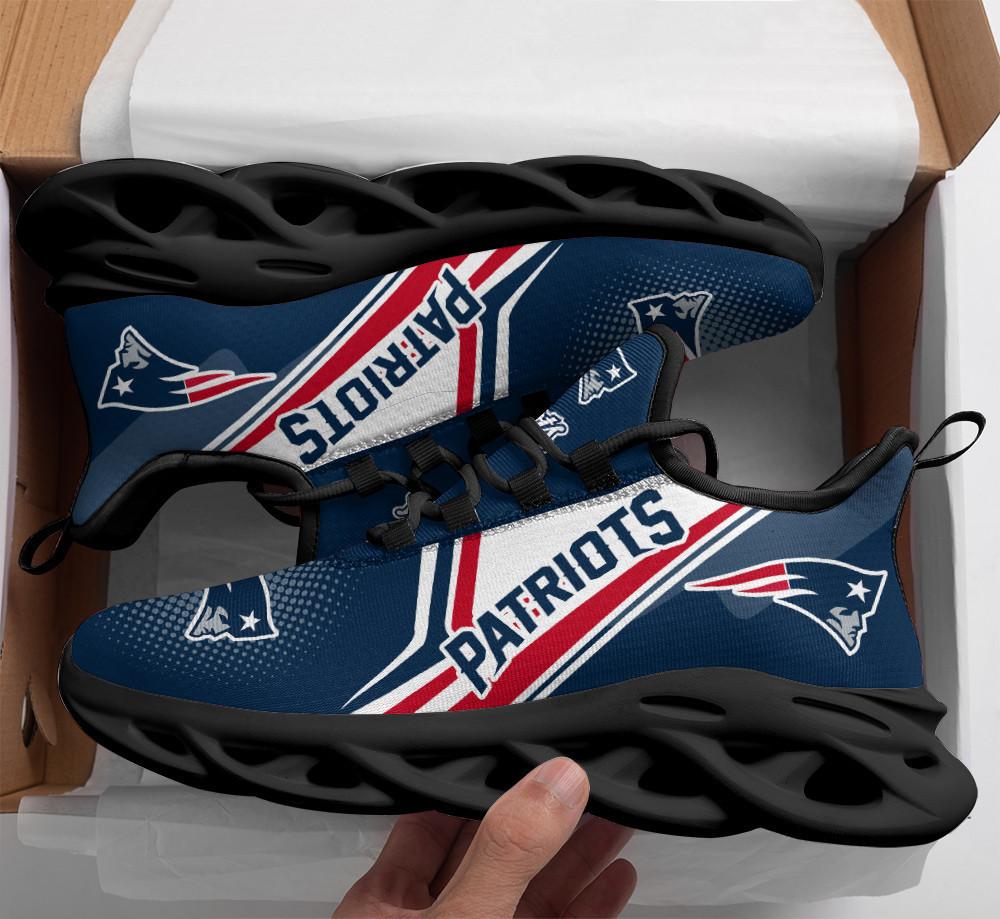 New England Patriots Max Soul Shoes Sneakers for Men And Women – NFL Football Fan Shoes, Team Sneakers - Image 3