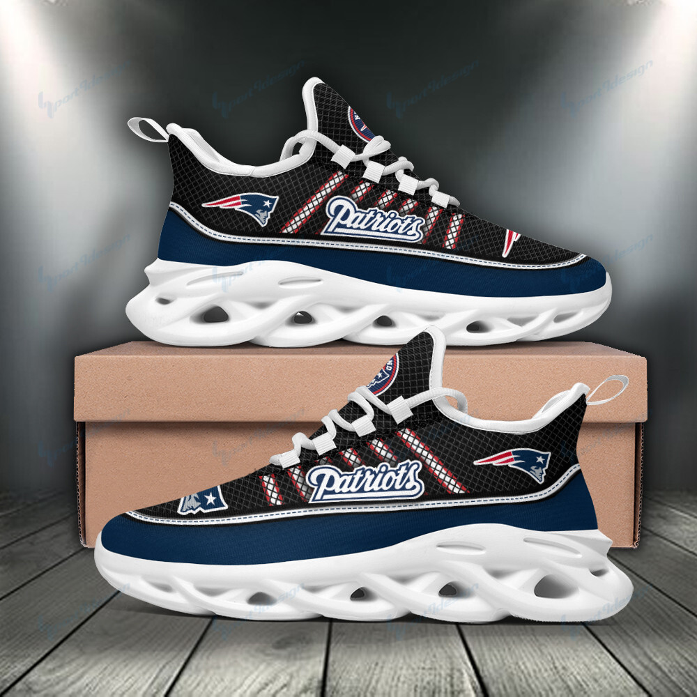 New England Patriots Max Soul Shoes Sneakers for Men And Women – NFL Football Fan Shoes, Team Sneakers