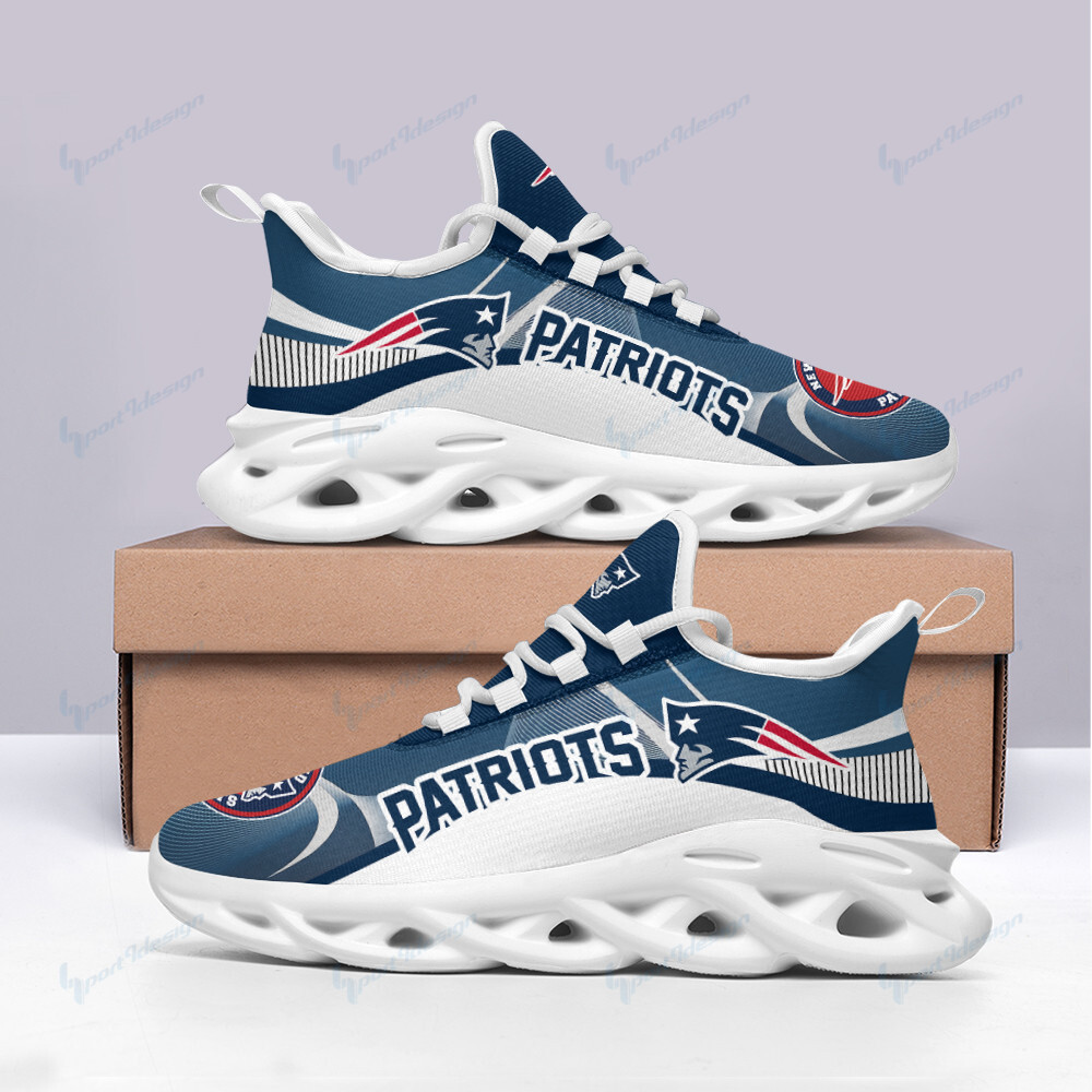 New England Patriots Max Soul Shoes Sneakers for Men And Women – NFL Football Fan Shoes, Team Sneakers