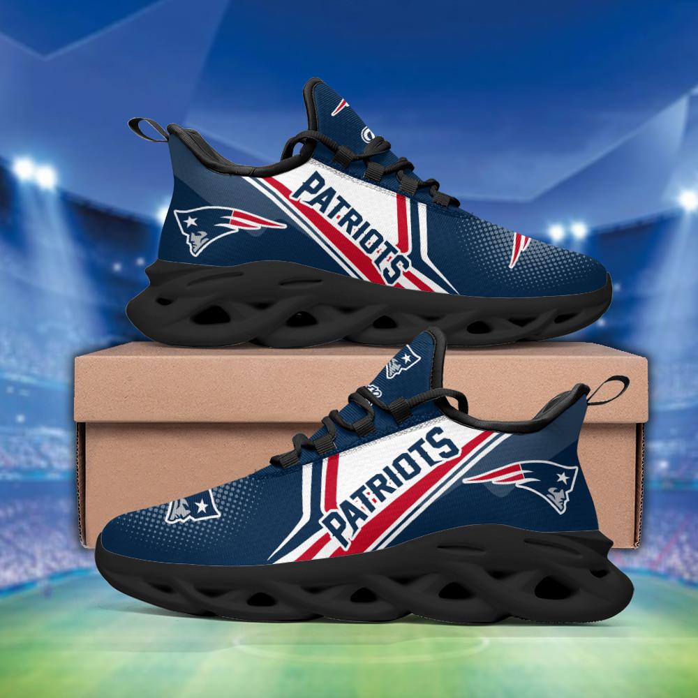 New England Patriots Max Soul Shoes Sneakers for Men And Women – NFL Football Fan Shoes, Team Sneakers - Image 4