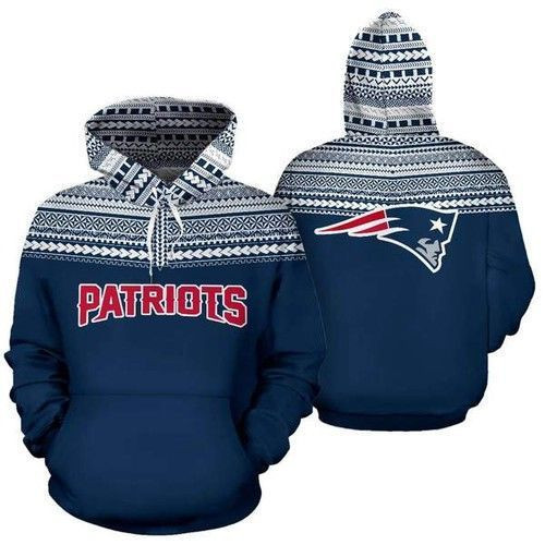 New England Patriots Ncaa Football Maori Tattoo Light Blue 3D All Over Print Hoodie & Zip Hoodie