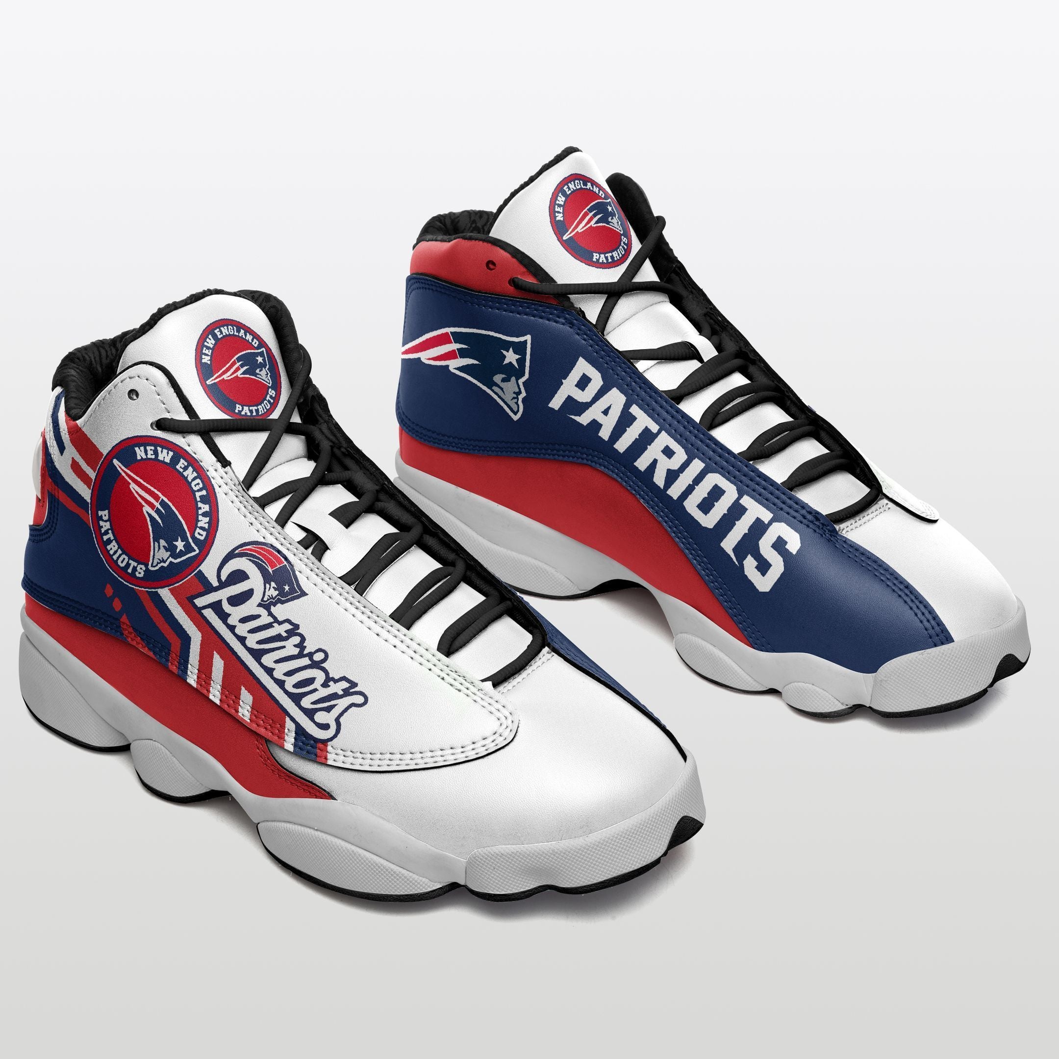New England Patriots NFL JD13 Sneakers Shoes for Men & Women | Custom Fan Gift