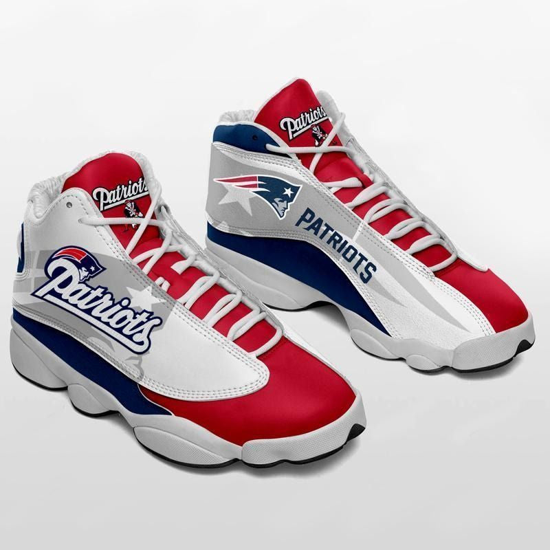 New England Patriots NFL JD13 Sneakers Shoes for Men & Women | Custom Fan Gift