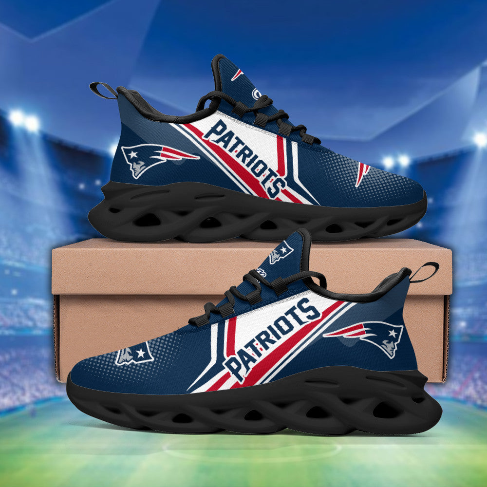 New England Patriots NFL Max Soul Shoes Sneakers for Men And Women – NFL Football Fan Shoes, Team Sneakers - Image 4