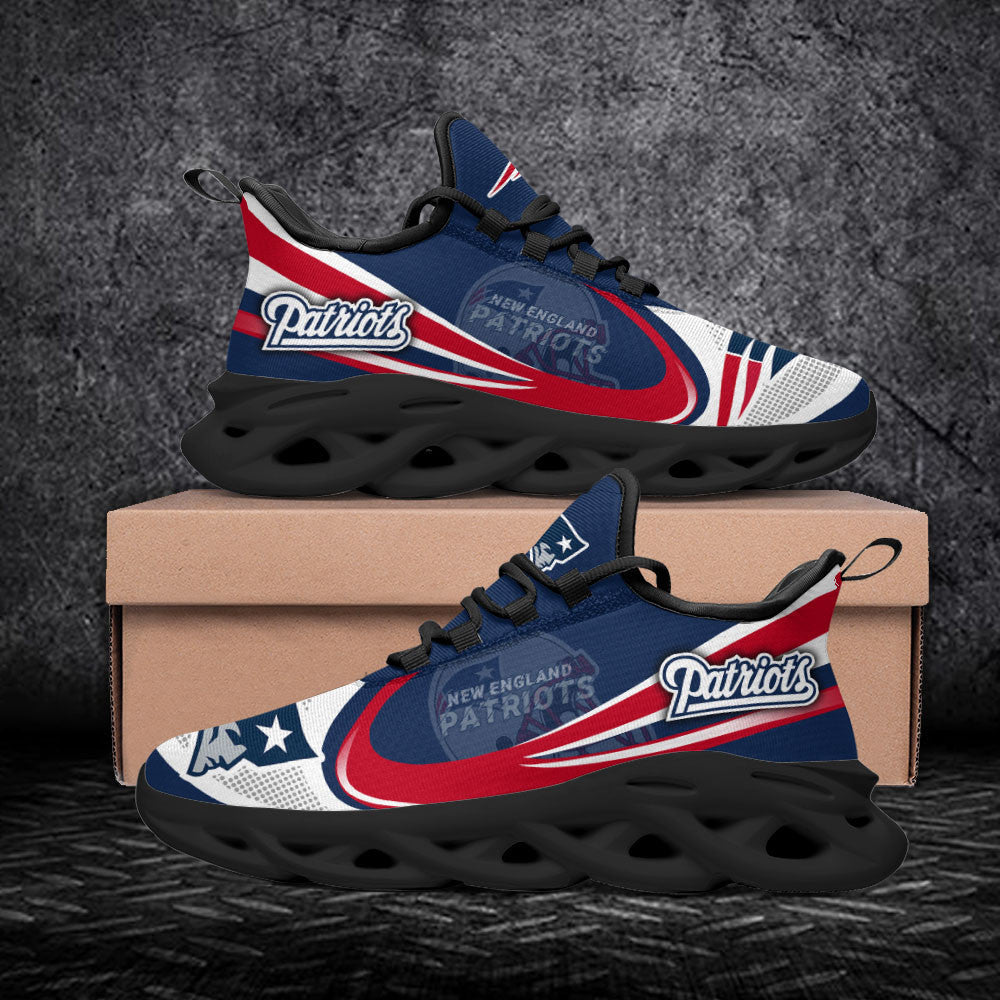 New England Patriots NFL Max Soul Shoes Sneakers for Men And Women – NFL Football Fan Shoes, Team Sneakers - Image 4