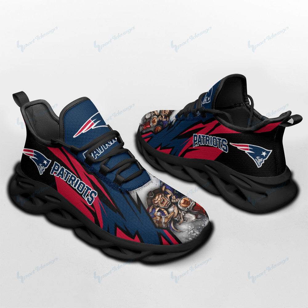 New England Patriots NFL Max Soul Shoes Sneakers for Men And Women – NFL Football Fan Shoes, Team Sneakers - Image 4