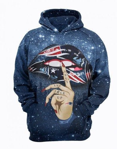 New England Patriots Shut The Fck Up Sexy Lips 3D All Over Print Hoodie & Zip Hoodie