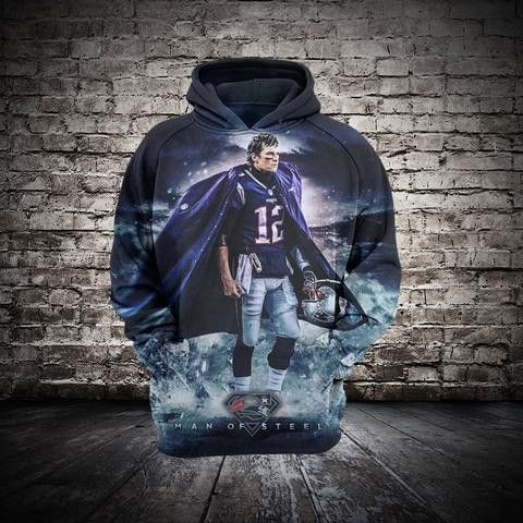 New England Patriots Tom Brady 3D All Over Print Hoodie & Zip Hoodie