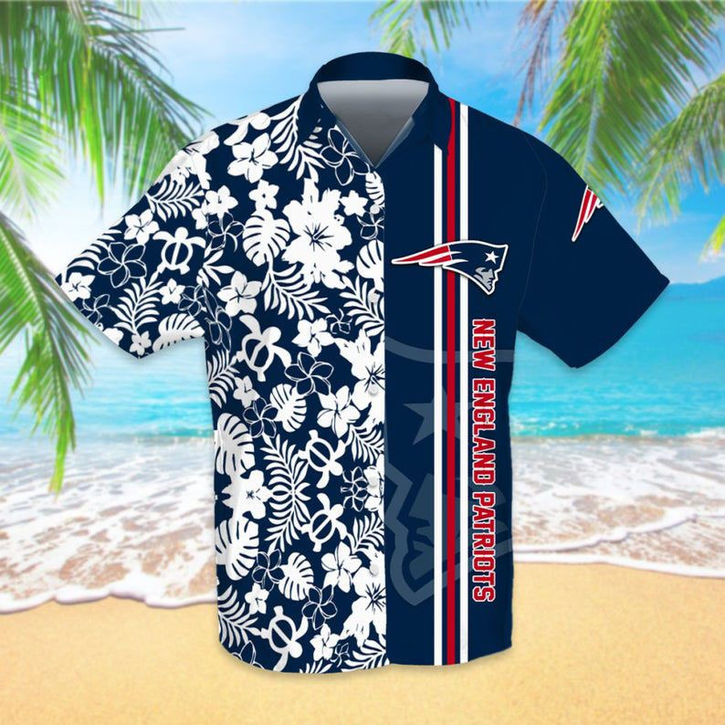 New England Patriots Tropical Breeze Aloha Hawaiian Shirt for Men & Women