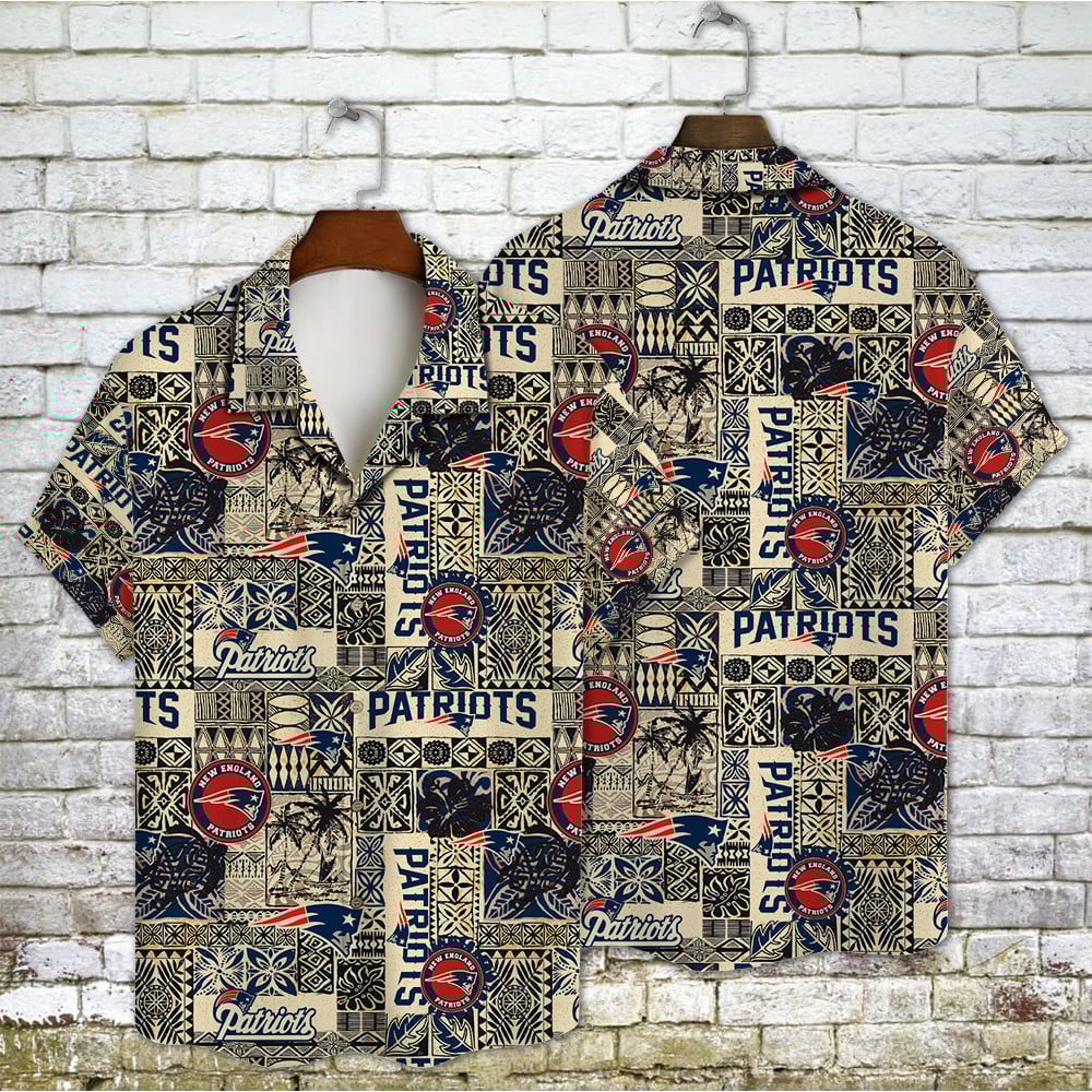 New England Patriots Tropical Touch Aloha Hawaiian Shirt for Men & Women