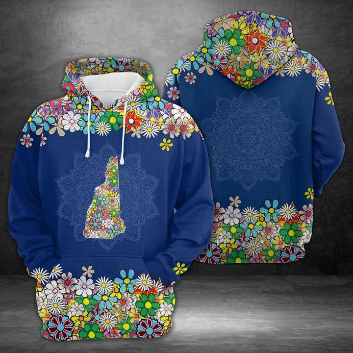 New Hampshire Flower 3D All Over Print Hoodie & Zip Hoodie