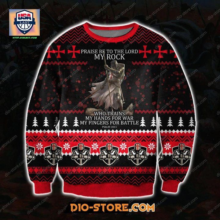 New Knight Templar My Rock Christmas Sweater
