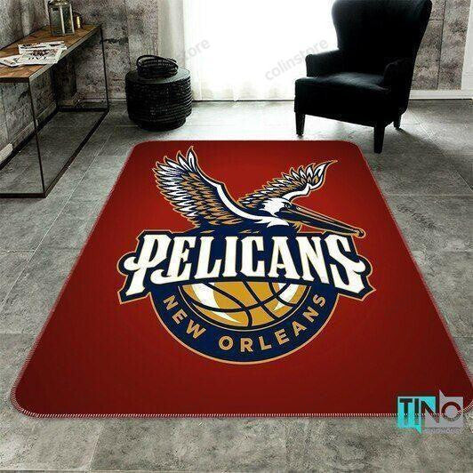 New Orleans Pelicans 3D Rectangle Area Rug – Full Print Carpet For Living Room & Bedroom Home Decor