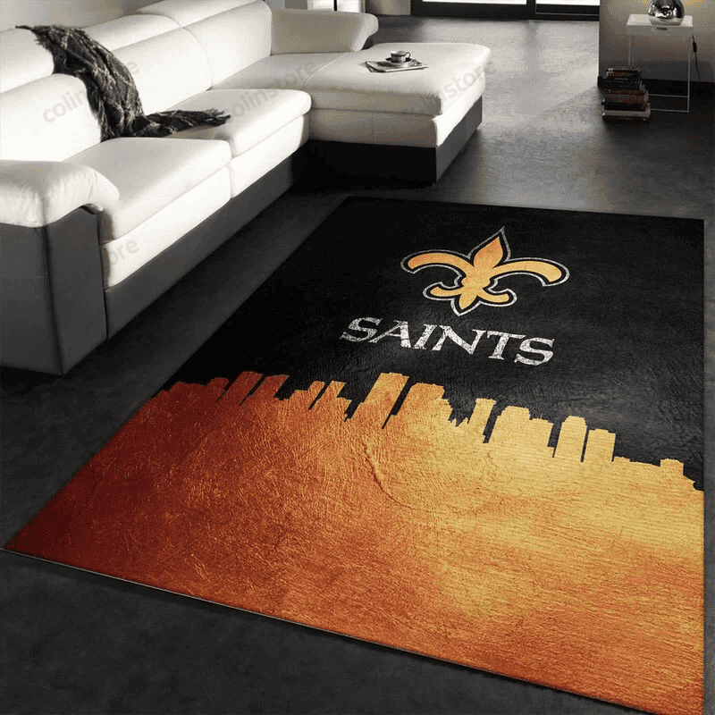 New Orleans Saints 20 3D Rectangle Area Rug – Full Print Carpet For Living Room & Bedroom Home Decor
