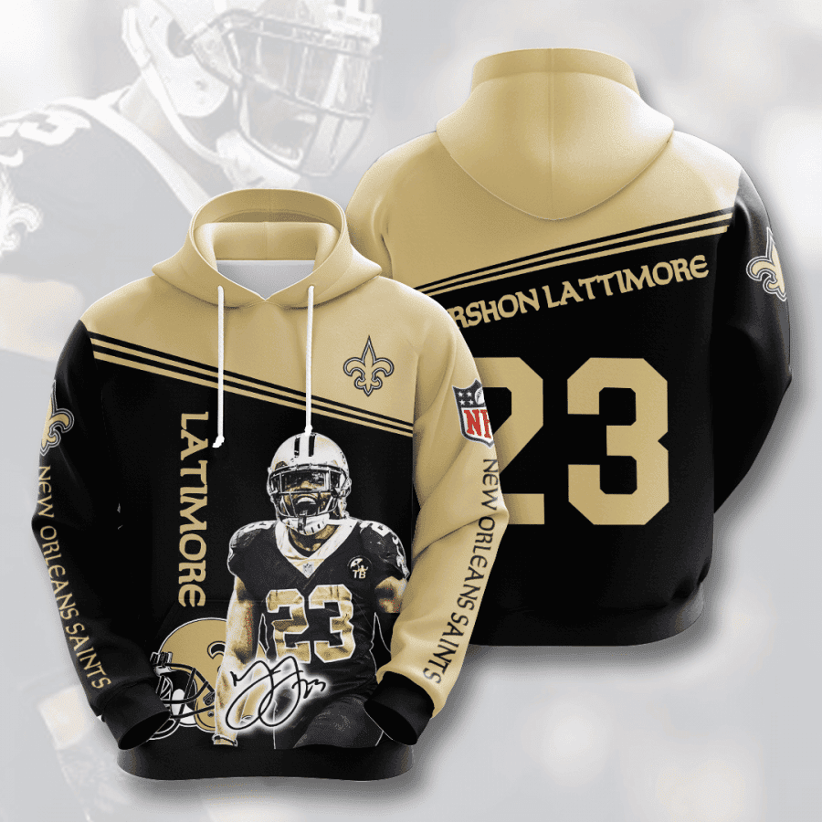 New Orleans Saints 3D All Over Print Hoodie & Zip Hoodie