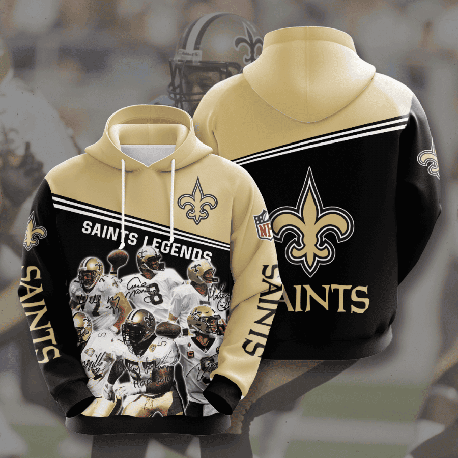 New Orleans Saints 3D All Over Print Hoodie & Zip Hoodie
