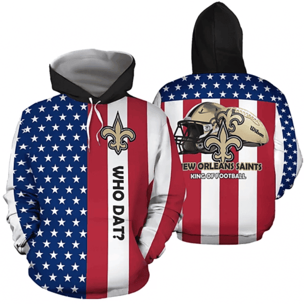 New Orleans Saints 3D All Over Print Hoodie & Zip Hoodie