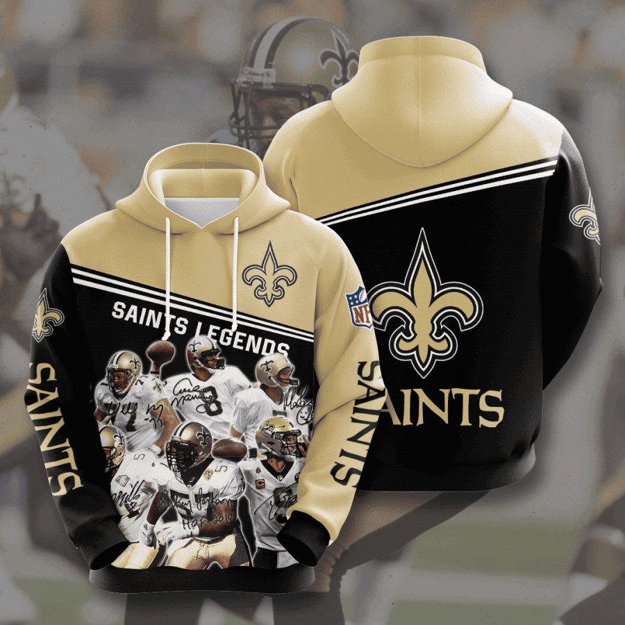 New Orleans Saints 3D All Over Print Hoodie & Zip Hoodie