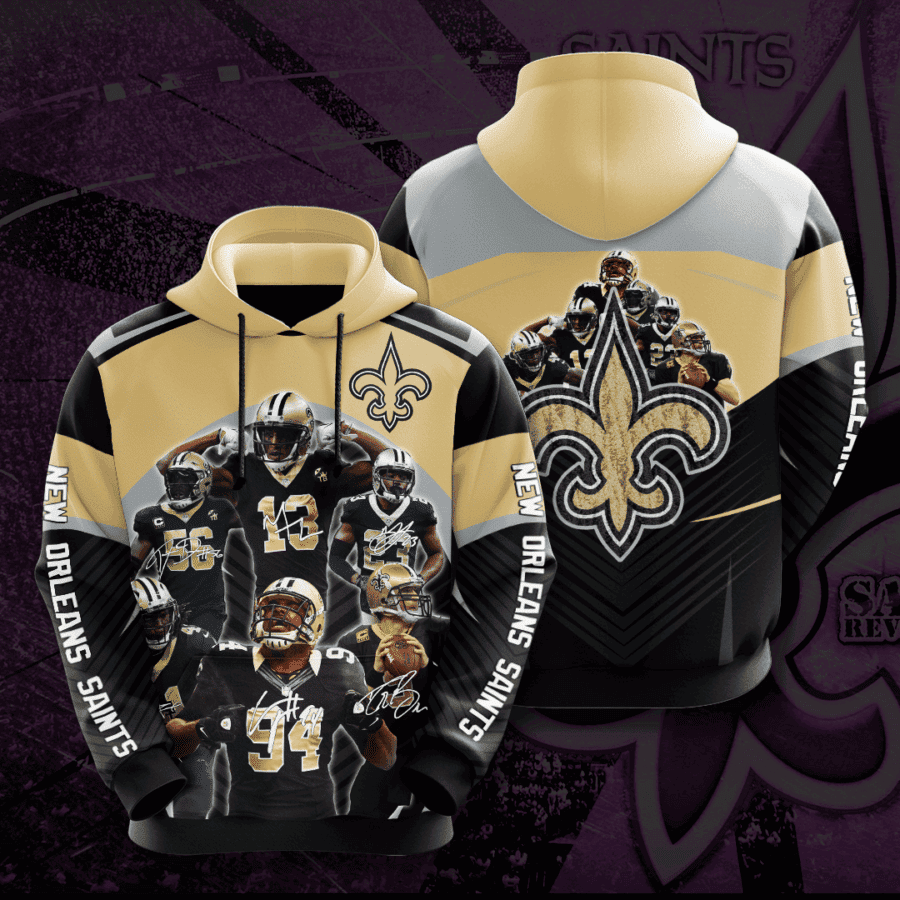 New Orleans Saints 3D All Over Print Hoodie & Zip Hoodie