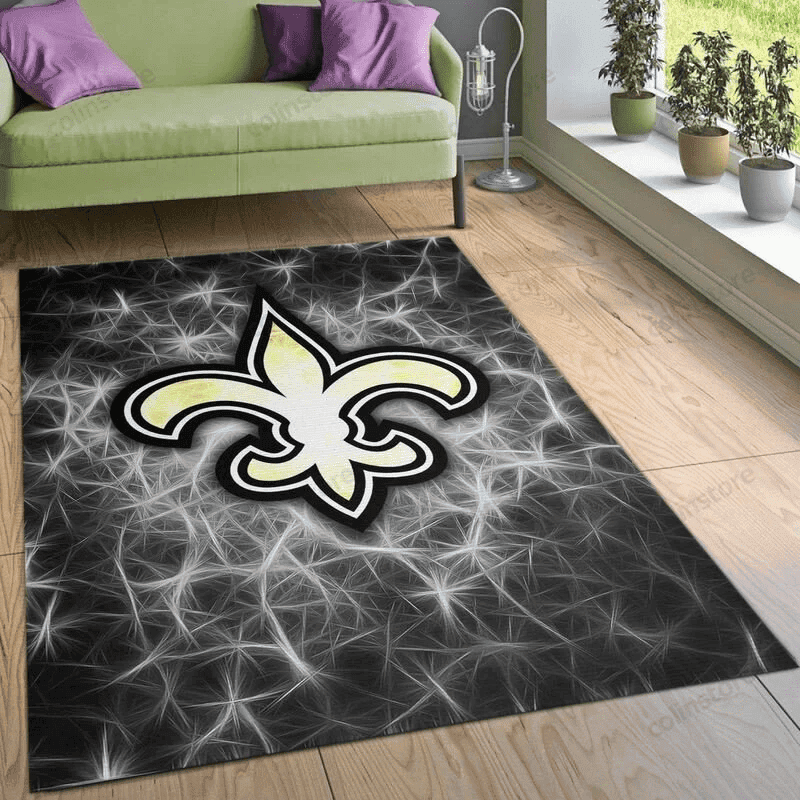 New Orleans Saints 8 3D Rectangle Area Rug – Full Print Carpet For Living Room & Bedroom Home Decor