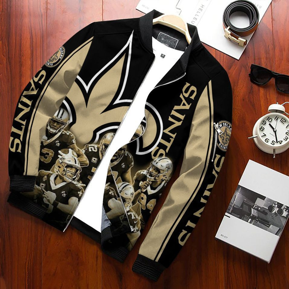 New Orleans Saints Bomber Jacket | NFL Team Jacket for Men & Women | Football Fan Gift