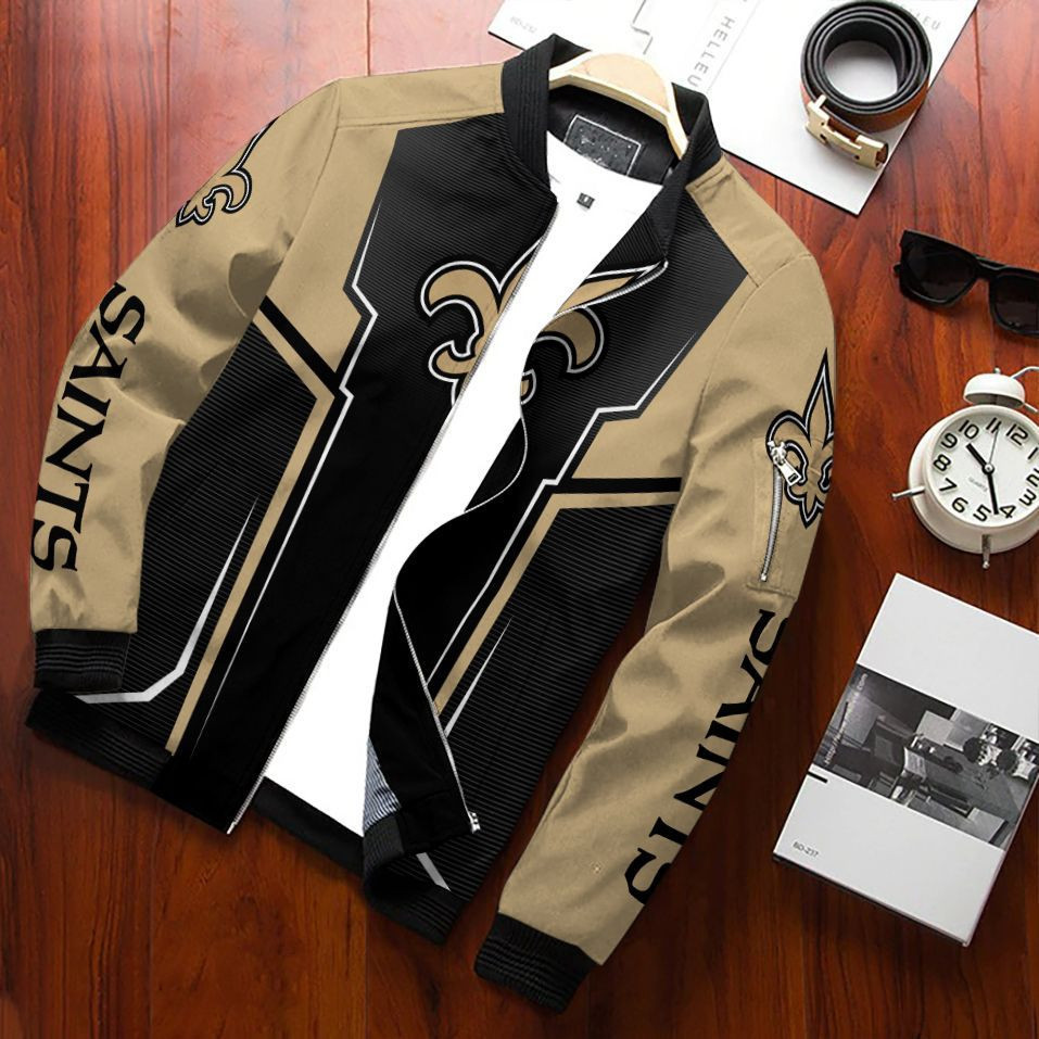 New Orleans Saints Bomber Jacket | NFL Team Jacket for Men & Women | Football Fan Gift