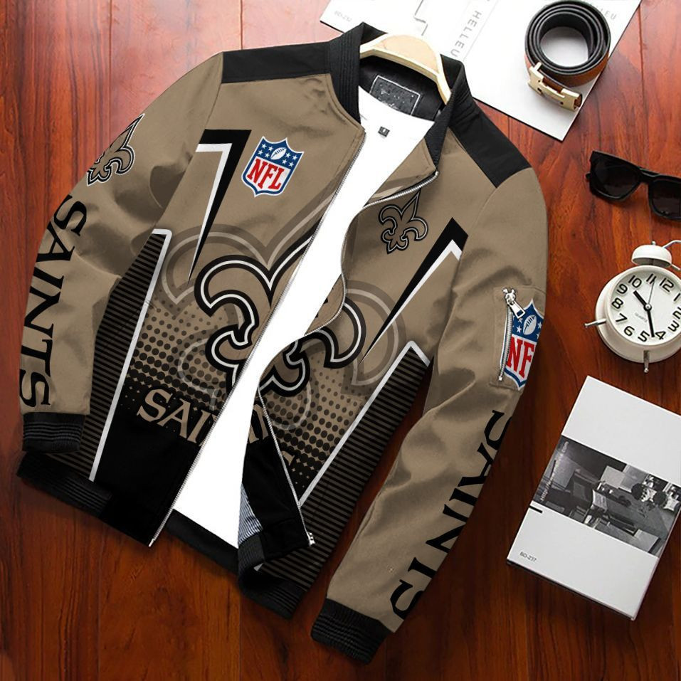 New Orleans Saints Bomber Jacket | NFL Team Jacket for Men & Women | Football Fan Gift