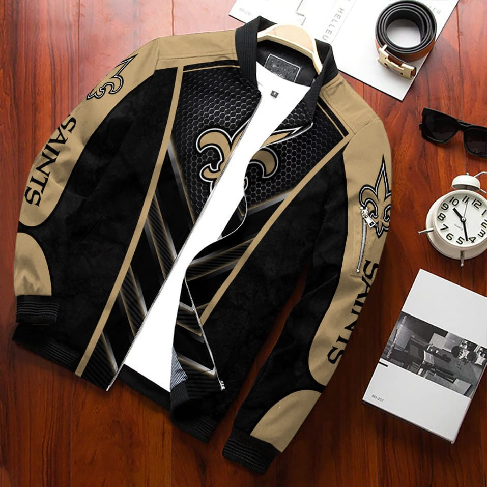 New Orleans Saints Bomber Jacket | NFL Team Jacket for Men & Women | Football Fan Gift