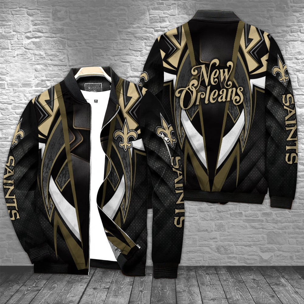 New Orleans Saints Bomber Jacket | NFL Team Jacket for Men & Women | Football Fan Gift