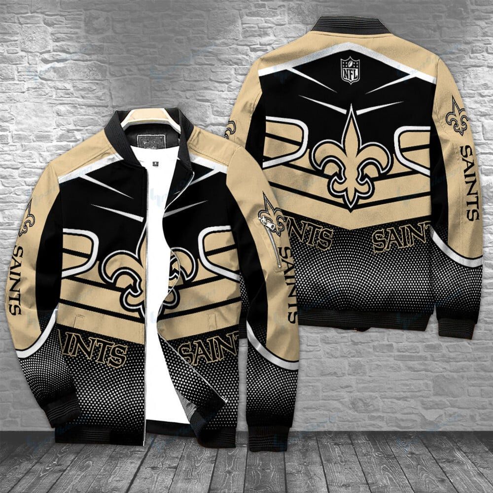 New Orleans Saints Bomber Jacket | NFL Team Jacket for Men & Women | Football Fan Gift