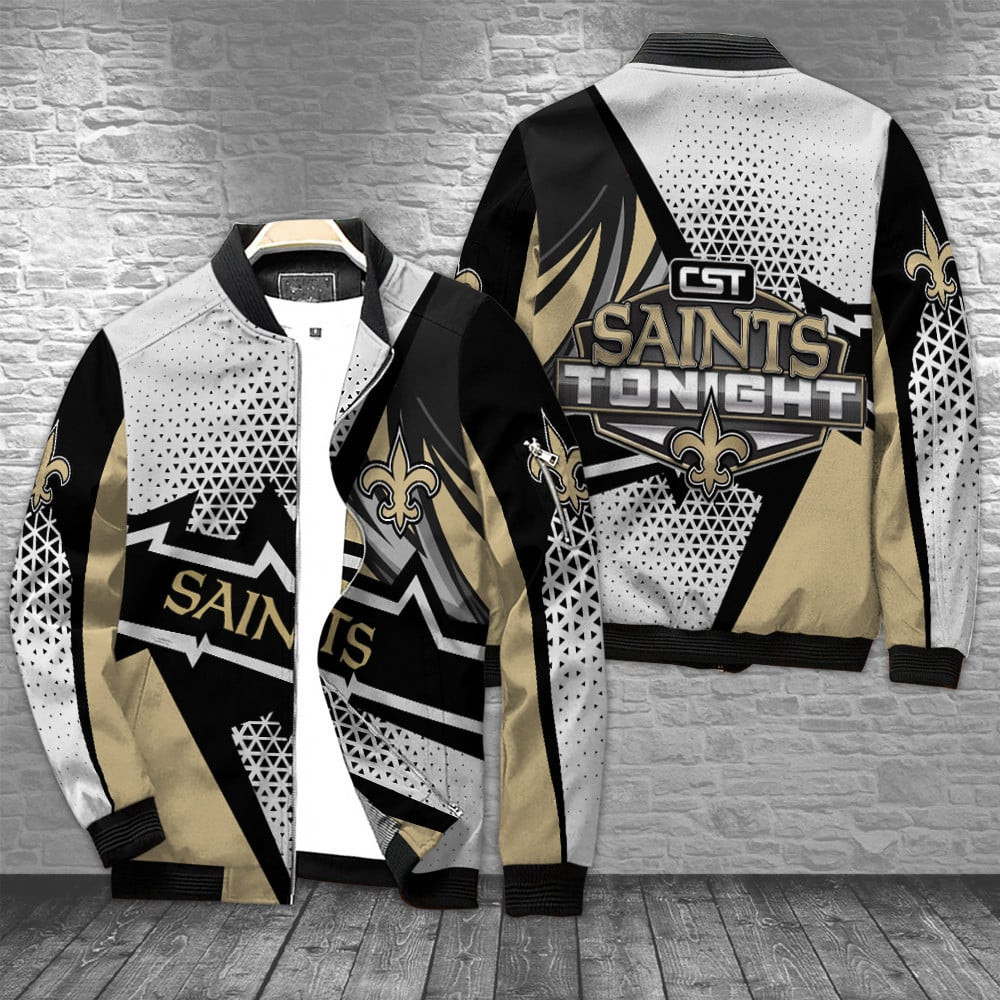 New Orleans Saints Bomber Jacket | NFL Team Jacket for Men & Women | Football Fan Gift