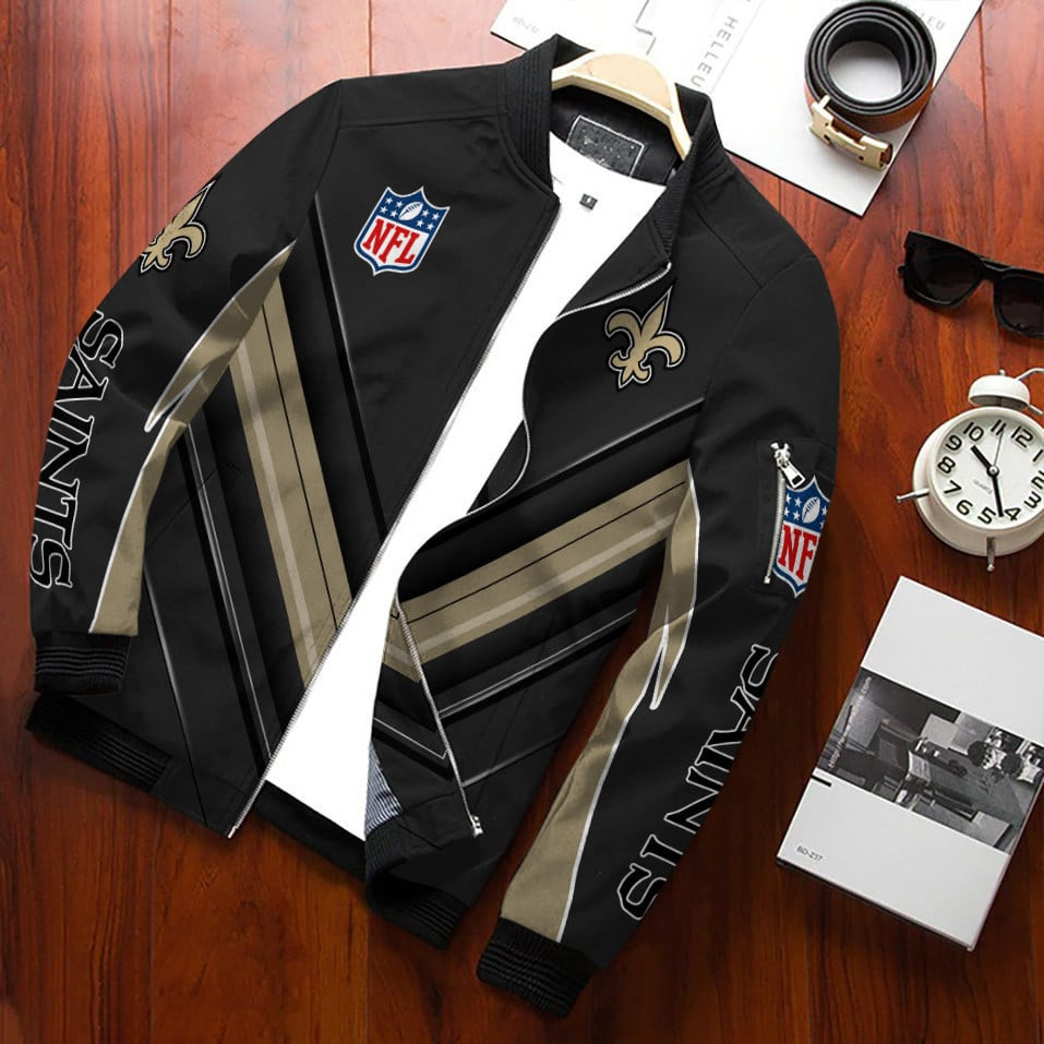 New Orleans Saints Bomber Jacket | NFL Team Jacket for Men & Women | Football Fan Gift