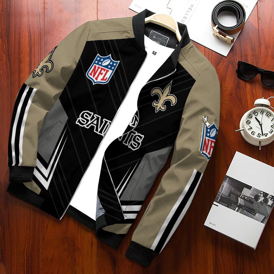 New Orleans Saints Bomber Jacket | NFL Team Jacket for Men & Women | Football Fan Gift