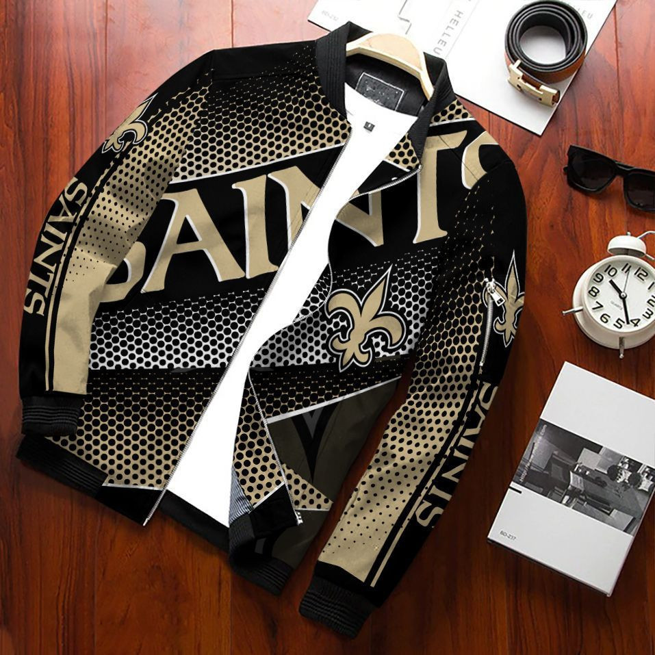 New Orleans Saints Bomber Jacket | NFL Team Jacket for Men & Women | Football Fan Gift