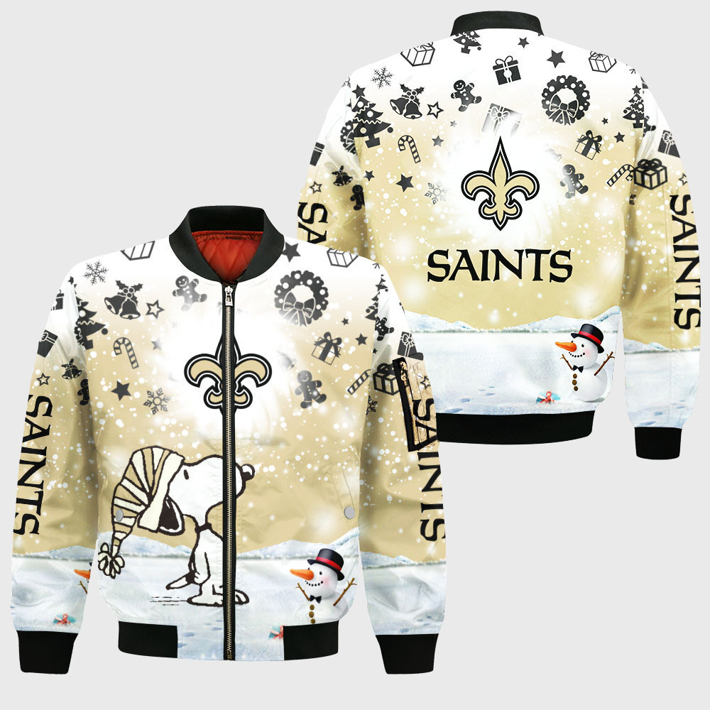 New Orleans Saints Bomber Jacket | NFL Team Jacket for Men & Women | Football Fan Gift