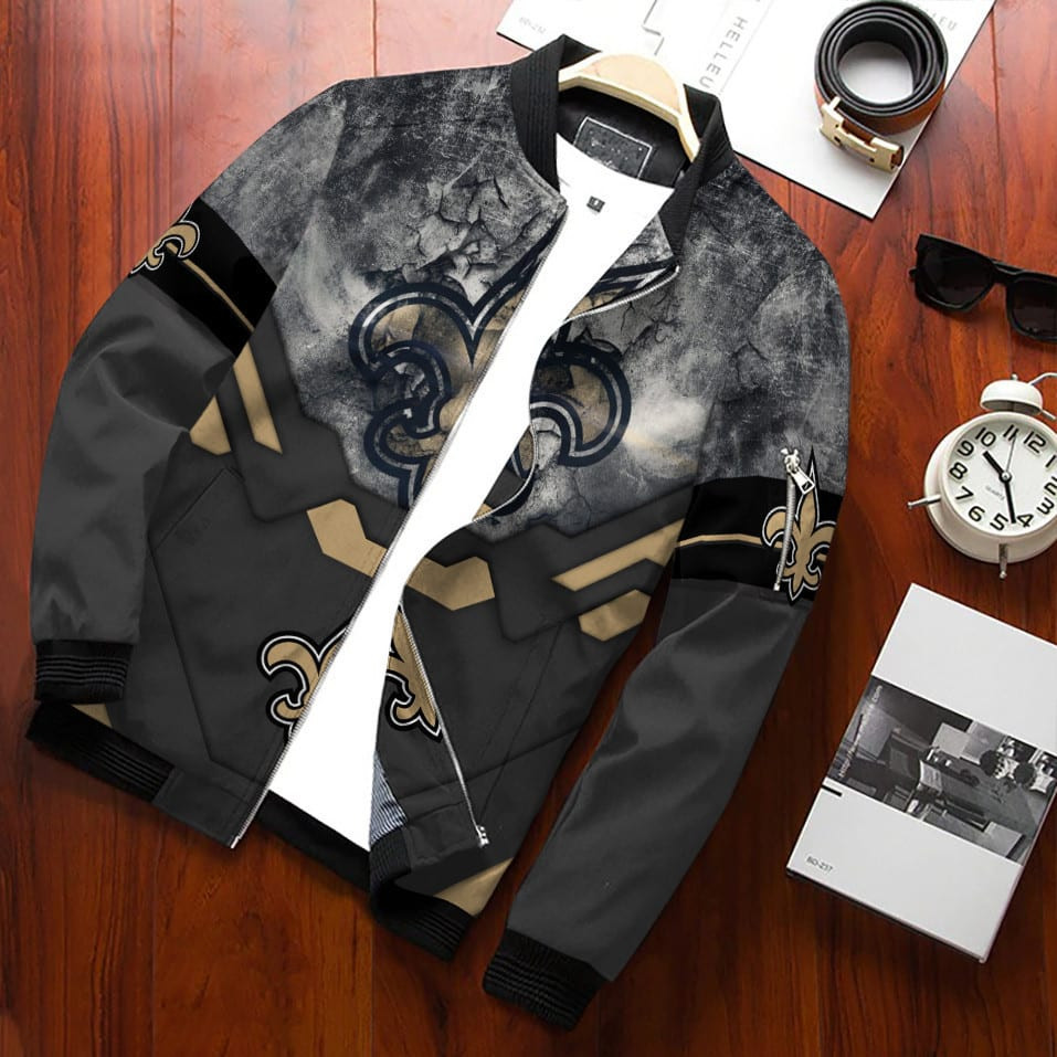 New Orleans Saints Bomber Jacket | NFL Team Jacket for Men & Women | Football Fan Gift