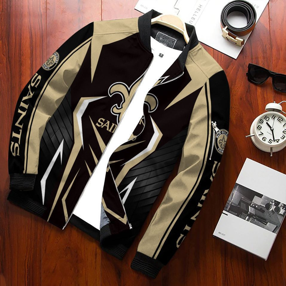 New Orleans Saints Bomber Jacket | NFL Team Jacket for Men & Women | Football Fan Gift