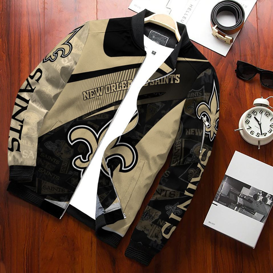 New Orleans Saints Bomber Jacket | NFL Team Jacket for Men & Women | Football Fan Gift
