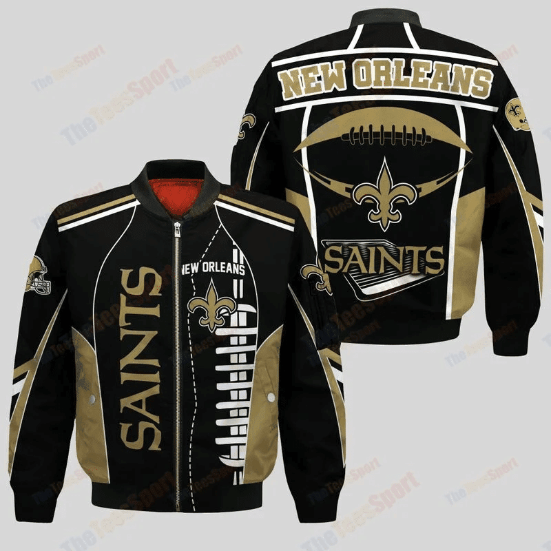 New Orleans Saints Bomber Jacket | NFL Team Jacket for Men & Women | Football Fan Gift