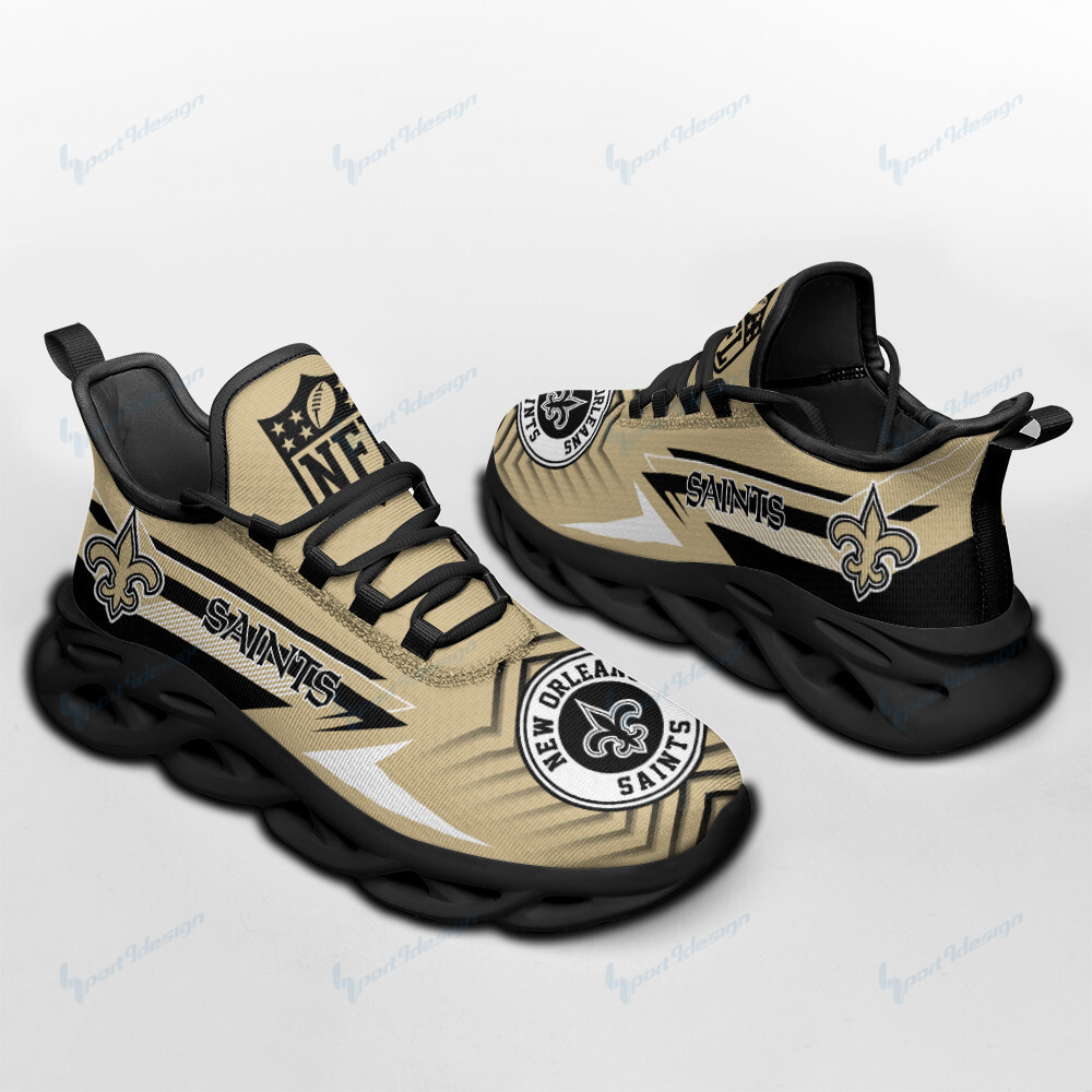 New Orleans Saints Max Soul Shoes Sneakers for Men And Women – NFL Football Fan Shoes, Team Sneakers