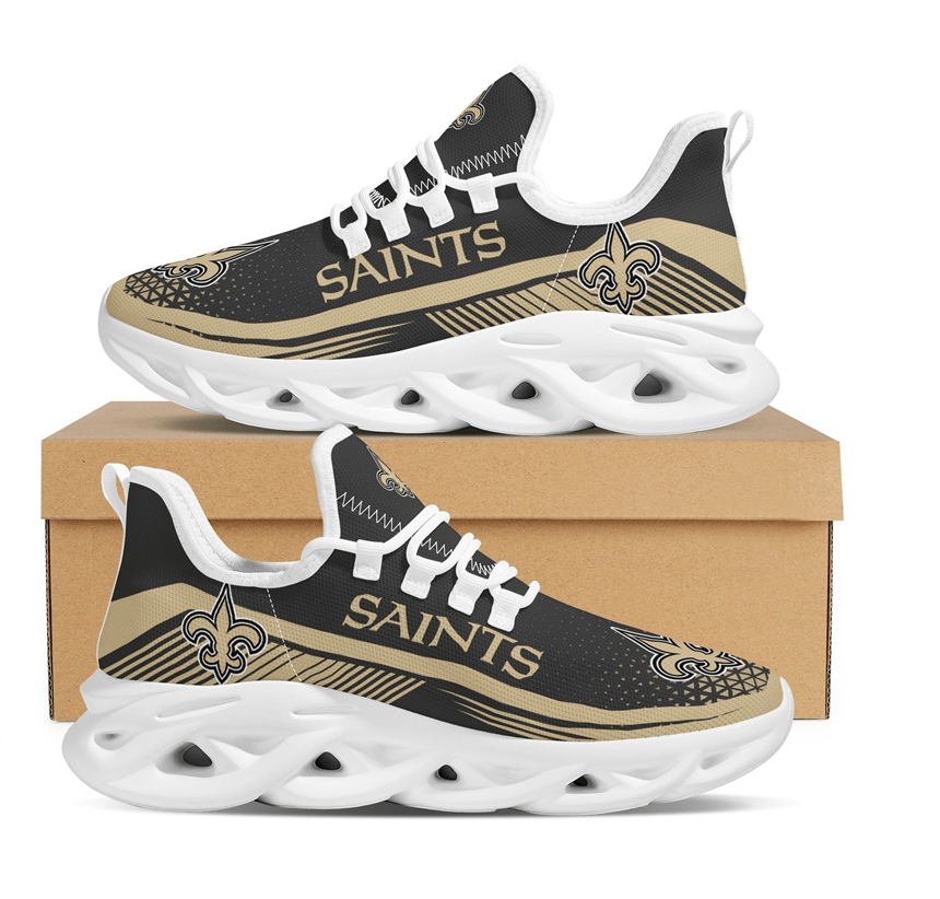New Orleans Saints Max Soul Shoes Sneakers for Men And Women – NFL Football Fan Shoes, Team Sneakers