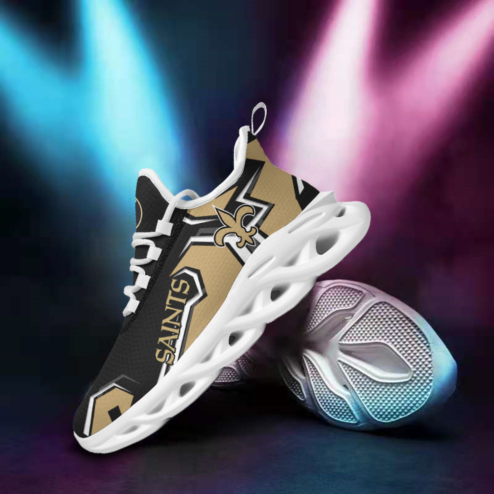 New Orleans Saints Max Soul Shoes Sneakers for Men And Women – NFL Football Fan Shoes, Team Sneakers