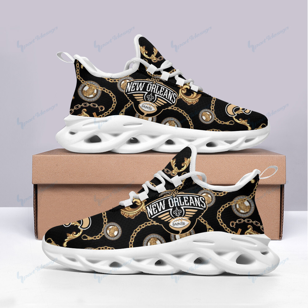 New Orleans Saints Max Soul Shoes Sneakers for Men And Women – NFL Football Fan Shoes, Team Sneakers
