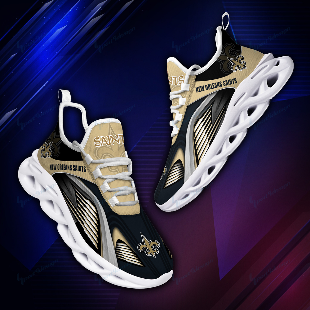 New Orleans Saints Max Soul ShoesSneakers for Men And Women – NFL Football Fan Shoes, Team Sneakers