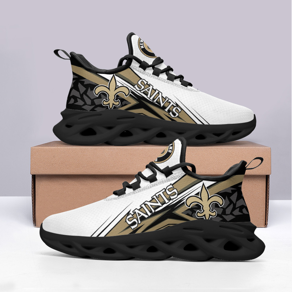 New Orleans Saints Max Soul ShoesSneakers for Men And Women – NFL Football Fan Shoes, Team Sneakers