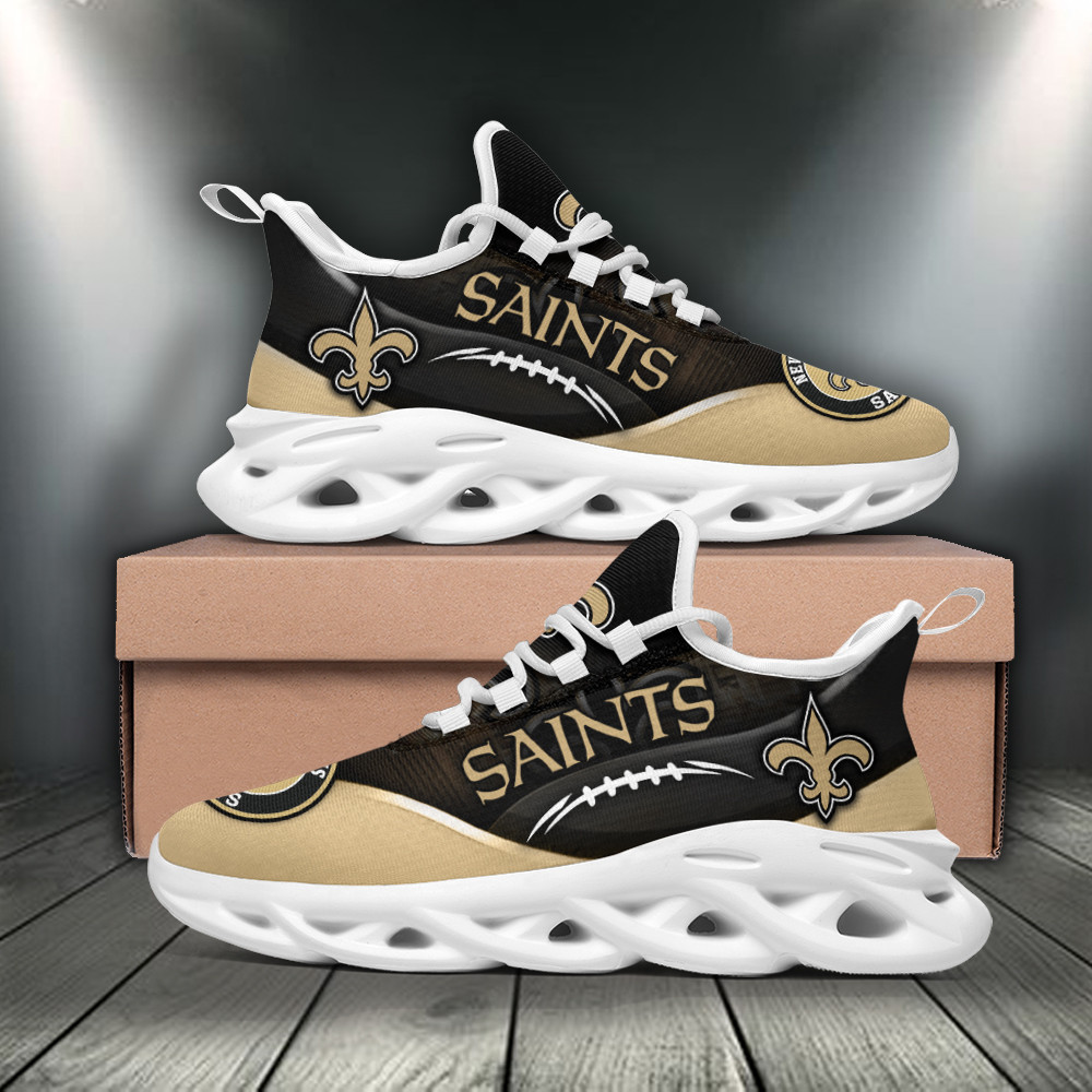 New Orleans Saints Max Soul ShoesSneakers for Men And Women – NFL Football Fan Shoes, Team Sneakers