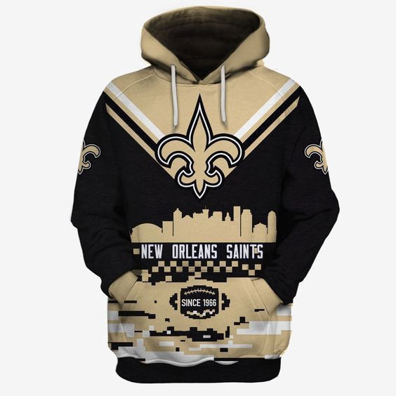 New Orleans Saints Ncaa Football Classic 3D All Over Print Hoodie & Zip Hoodie