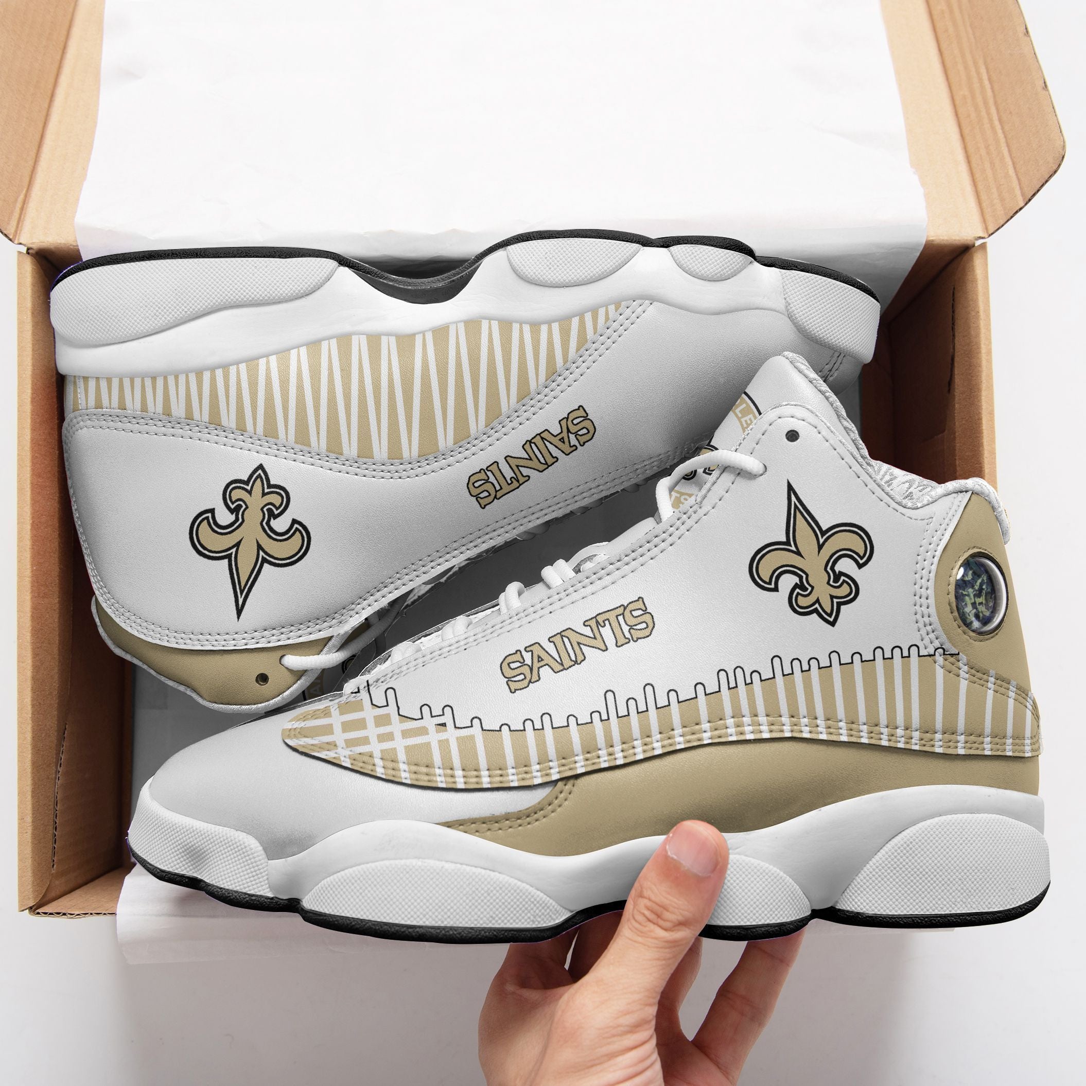New Orleans Saints NFL JD13 Sneakers Shoes for Men & Women | Custom Fan Gift
