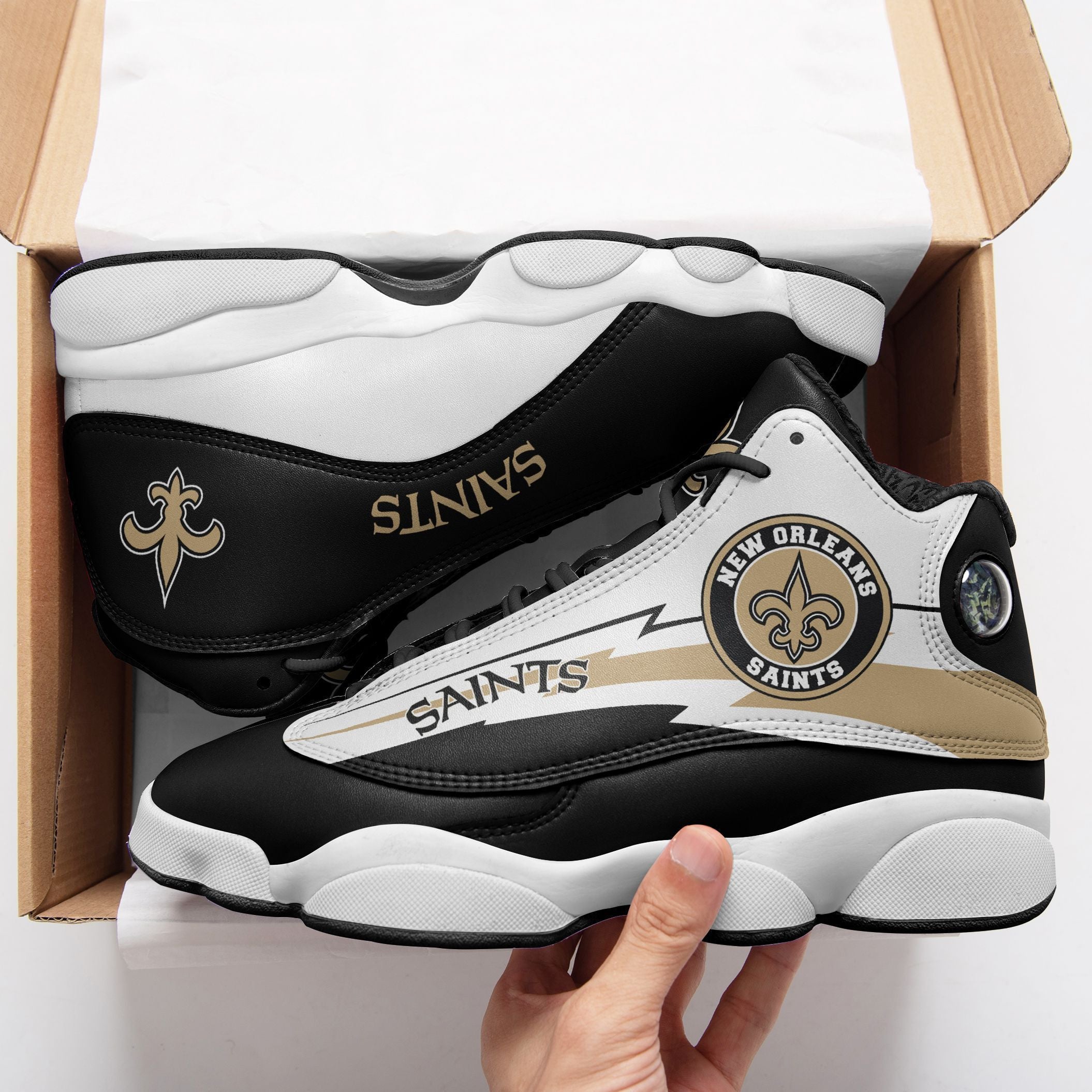 New Orleans Saints NFL JD13 Sneakers Shoes for Men & Women | Custom Fan Gift